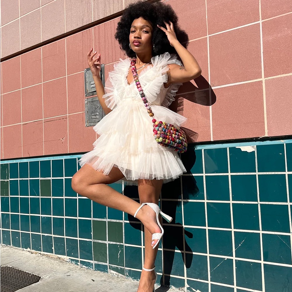 Betsey Johnson Tiered Tulle Dress